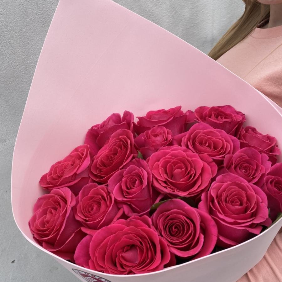 Букеты из розовых роз 70 см (Эквадор) (код: 29744)