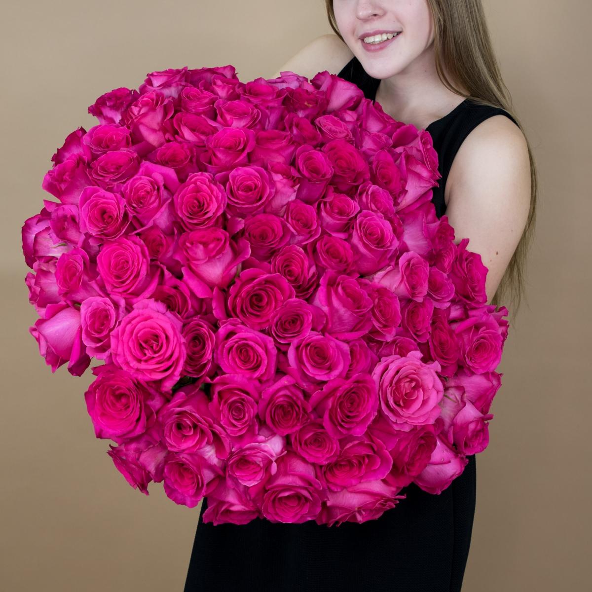 Букет из розовых роз 75 шт. (40 см) артикул  14014argl