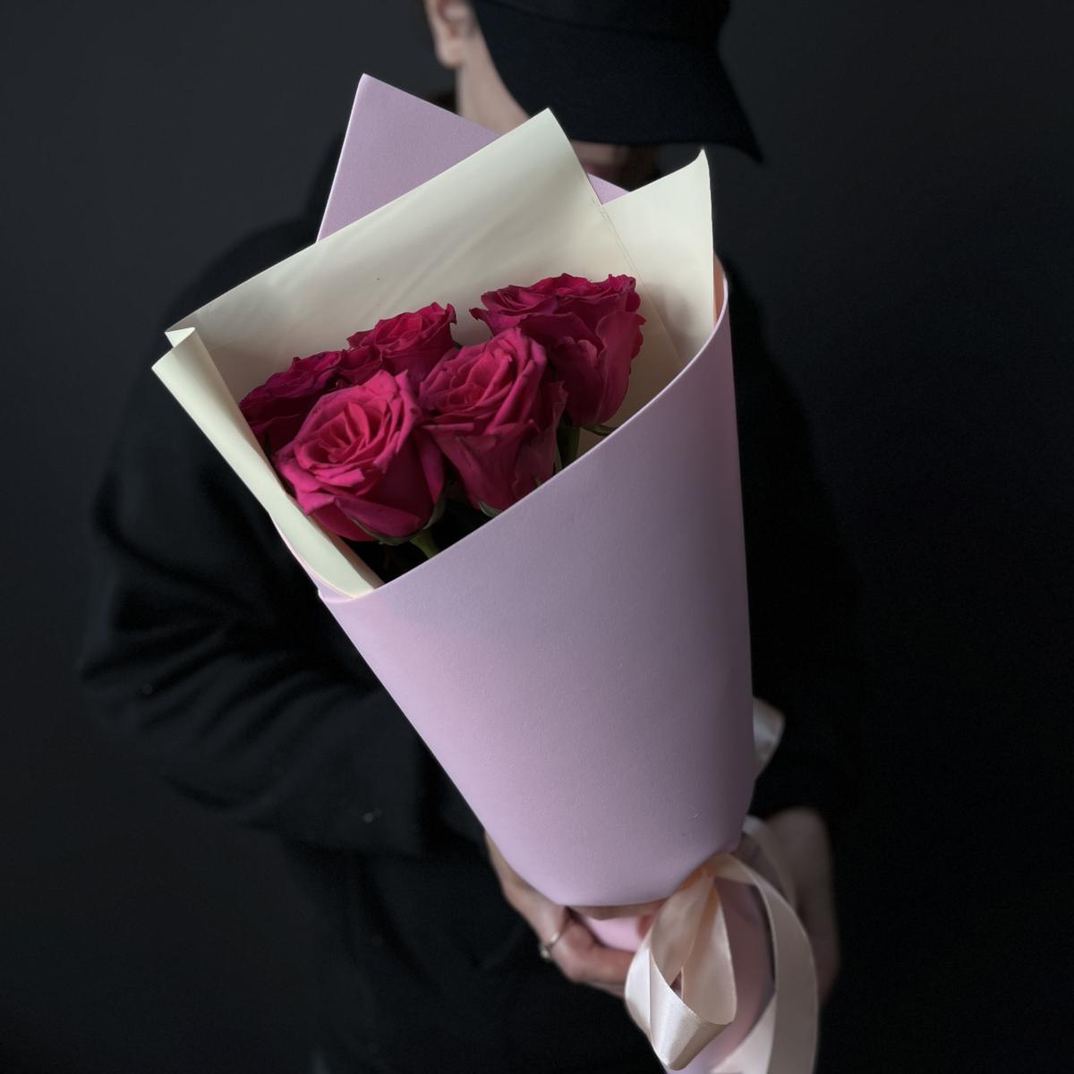 Роза розовая (Эквадор) 40 см