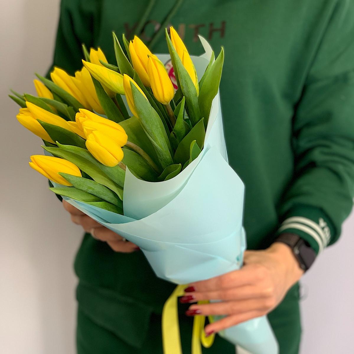 Тюльпаны жёлтые 15 шт №: 21970argl